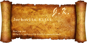 Jerkovits Kitti névjegykártya